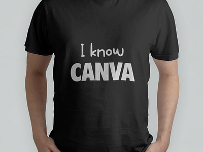 I know Canva branding design graphic design illustartion illustration teeshirt tshirt tshirt design