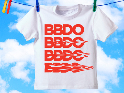 Uniform for BBDO corporate challenge bbdo logo tshirt