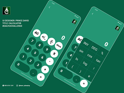 Calculator app branding calculator calculatorui dailyui dailyuichallenge design graphic design illustration ui