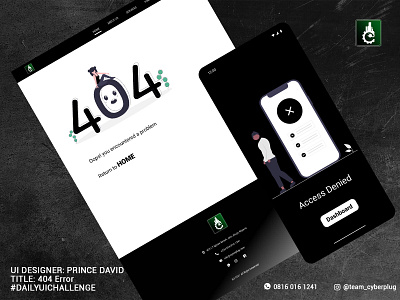 404 error page app branding dailyui dailyui mobileappui dailyuichallenge design graphic design illustration ui