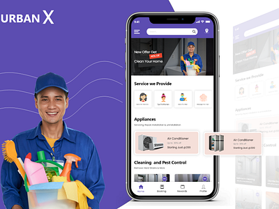 home services app cleaning app cleaning app ui home services app home services app like urbanclap