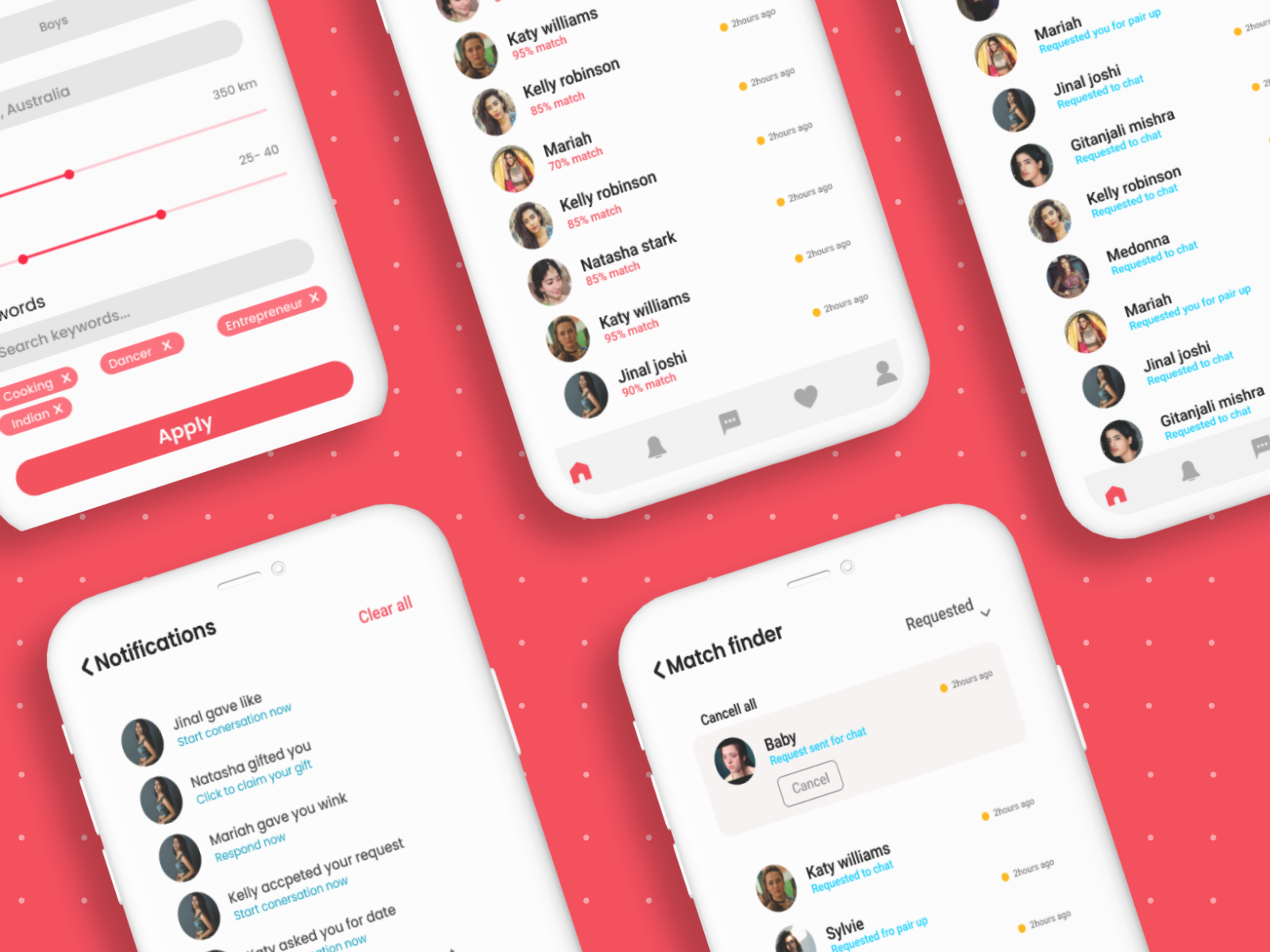 Dating App Filter by 97ProStudio on Dribbble