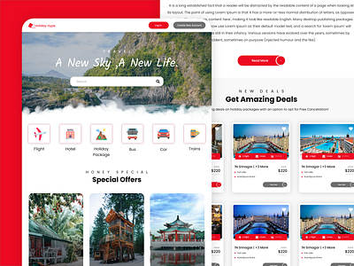 Travel Website Landing Page UI/UX hotal booking website hotel booking landing page