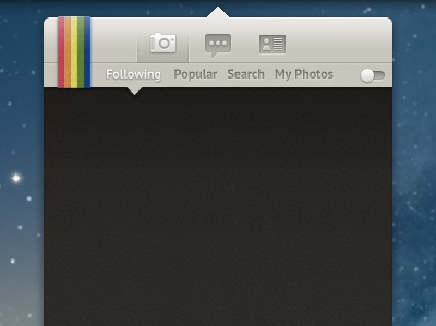 Instamenu for OS X app instagram mac mcilvena menubar osx toggle toolbar ui