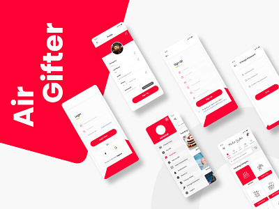 Air Gifter branding graphic design logo ui