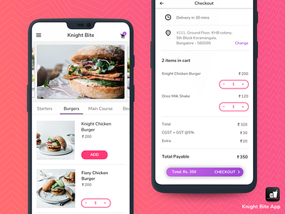 Knight Bite - Late Night Food Delivery App