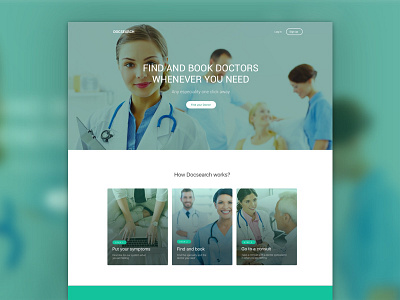 Doctorsearch doctor landing page physician search ui