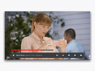 Netflix Player UI Quick Prototype - day4 by Tas on Dribbble