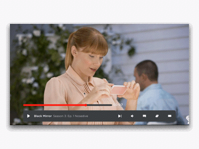 Netflix Player UI Quick Prototype - day4 animation app design interaction motion netflix principle tv