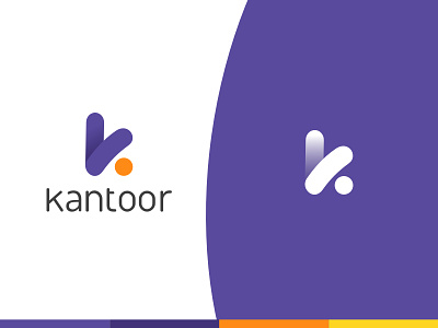 Kantoor Logo app gradient graphic logo logo design purple web
