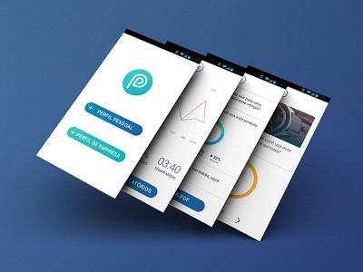 Research app screens and development app clean design gradient mobile screens ui ux