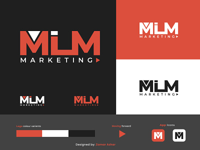 MLM marketing minimalist logo