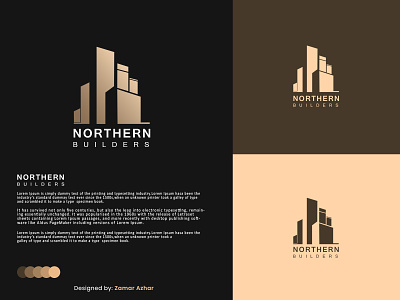 Building real estate minimalist logo branding