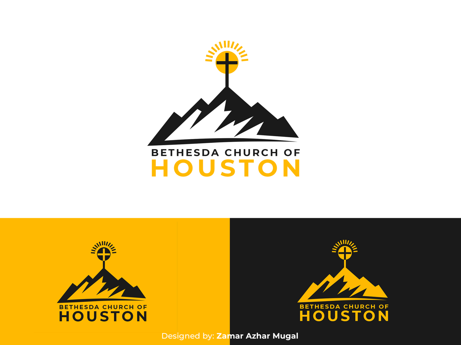 Church logo design by Zamar Azhar Mugal on Dribbble