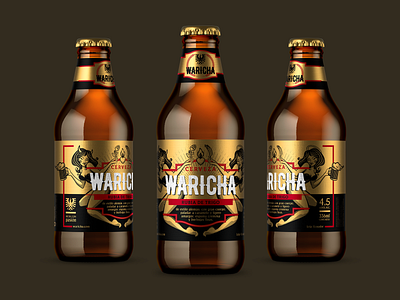 Waricha craft beer beer beer bottle beer label branding craft illustration packaging