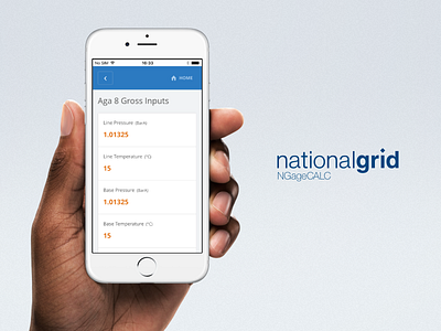 National Grid NGage Gas Calculator app calculator gas hybrid app ios iphone national grid ngage