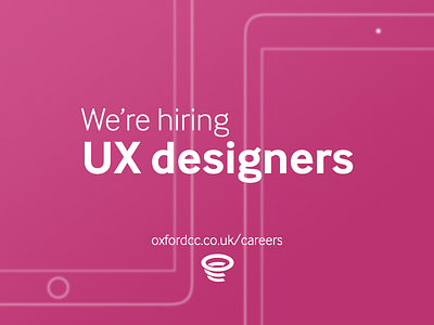 We're hiring UX designers!