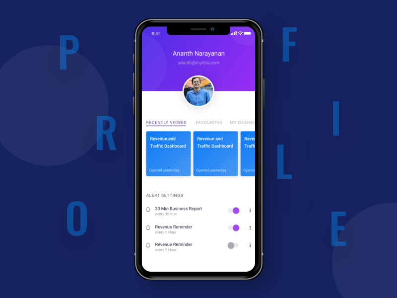 User Profile minimal preferences settings carousel dashoard userprofile profile app ux