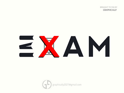 Exam word logo