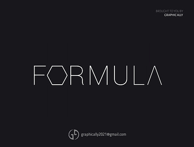 Formula Word Logo design illustration logo