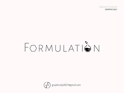 Formulation Word Logo design illustration logo