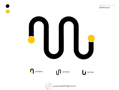 NSI Ambigram Logo design icon illustration logo wordlogo