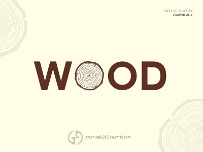 Wood Word Logo design illustration logo wordlogo