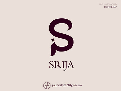 SRIJA clothing logo branding design icon illustration logo wordlogo