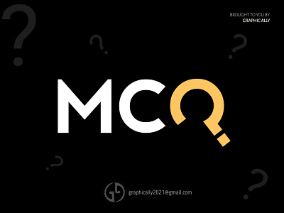 MCQ wordmark design illustration logo wordlogo