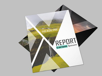 Minimalist Report Cover cover graphic design headline journal minimalist repot cover