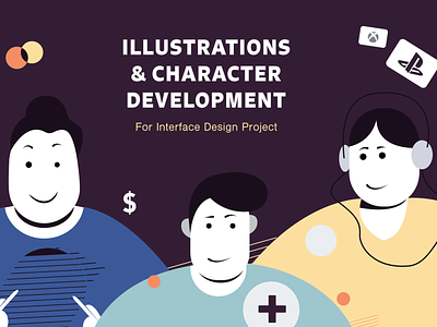 Characters for Cards eCommerce character illustraion ui