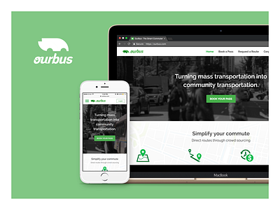OurBus - The Smart Commuter booking bus community commute pass routes transport website