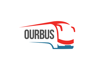 OurBus - Logo Concept bus flat logo