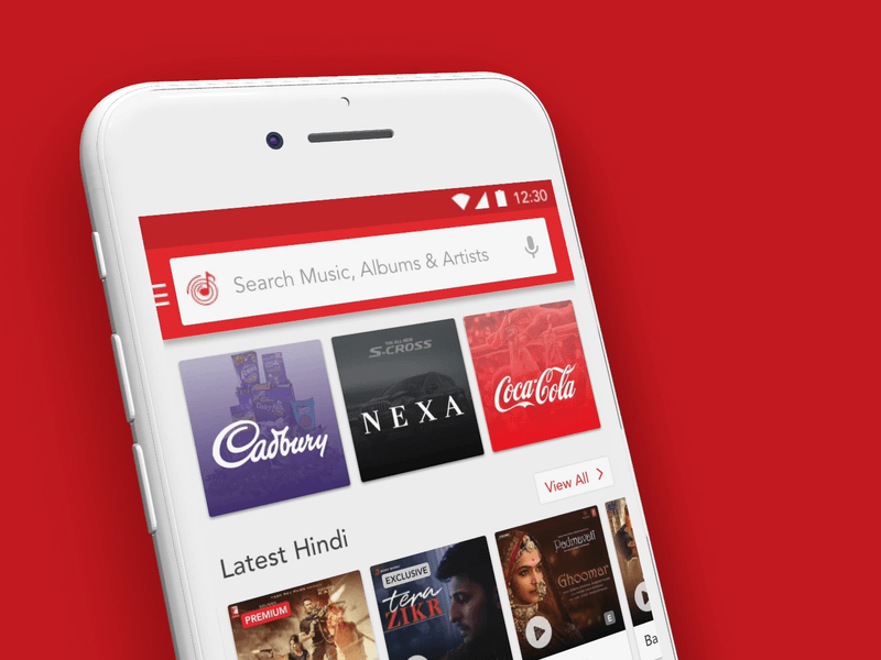 Wynk Music - Search Transitions airtel app clean gaana music play player redesign sound spotify streaming ui wynk music