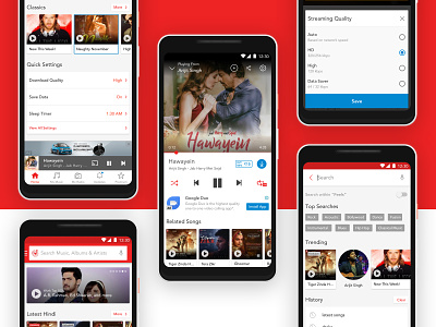 Wynk Music - Home, Player, Search airtel app clean gaana music play player redesign sound spotify streaming ui wynk music