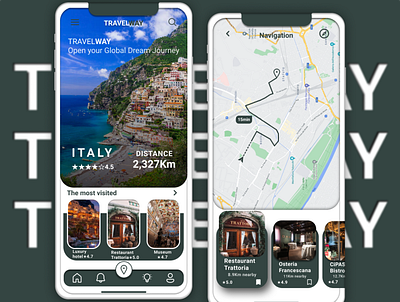 T R A V E L W A Y app design figma ui ux