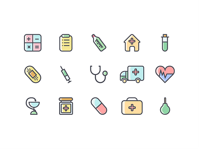 Free medical icons set ambulance doctor health healthcare hospital icon logo medical medicine pills stethoscope ui