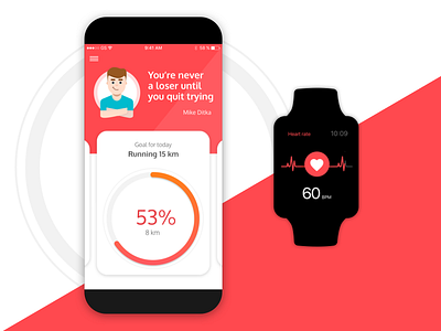 MOT - Fitnes Tracker app application design fitness health healthcare sport tracker ui ux