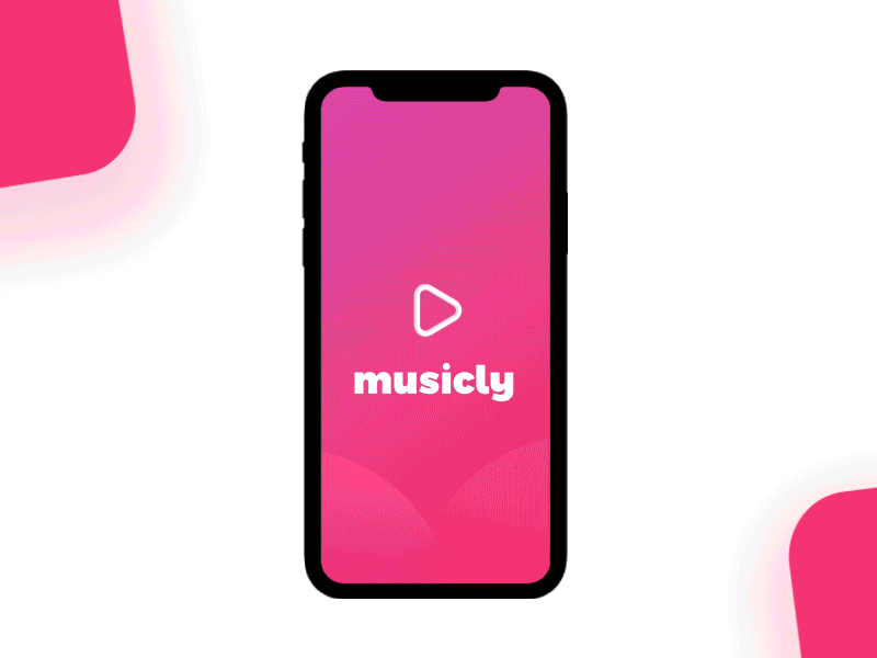 Musicly app animation app brand concept music player track ui ux