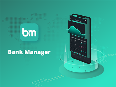 Bank Manager banking cards finance fintech mobile payment ui ux wallet