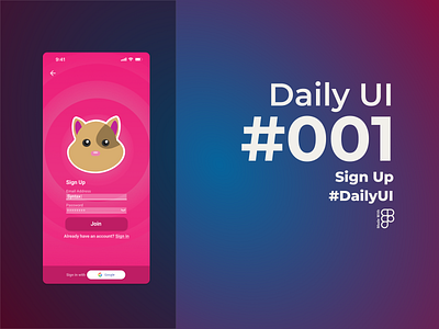 Daily UI #001 :: Signup 001 dailyui dailyuichallenge signup