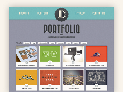 Retro Portfolio 4 release html portfolio retro template vintage wordpress