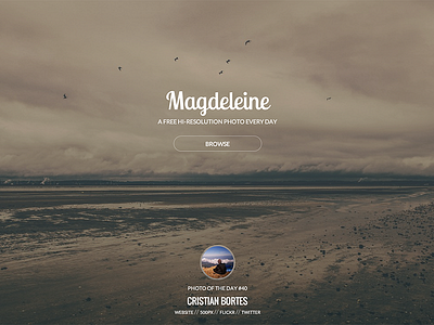 Magdeleine - Landing page free photography photos