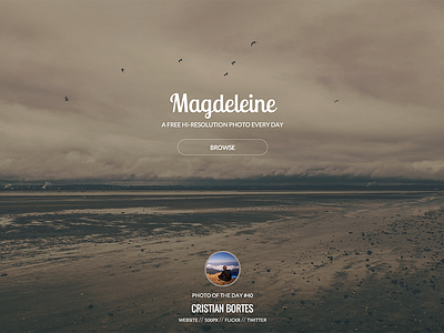 Magdeleine - Landing page