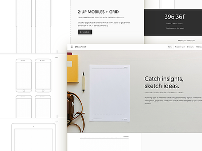 Sneakpeekit 2: Redesign + New Sheets design free freebie pdf sheets sketch template wireframing