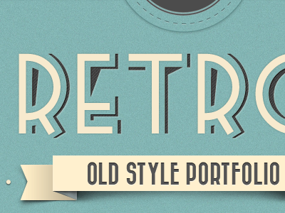 Retro Web Design awesome clean cool creative cyan design html5 jquery look old style red retro stylish typography vintage