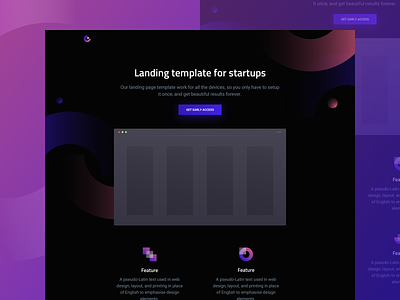 Florence - HTML landing page for startups