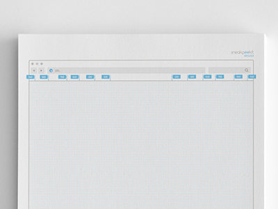 Sneakpeekit Sketch Sheets - Browser with grid browser grid iphone mobile mockup paper responsive sheet sketch sketch sheets web design wireframe