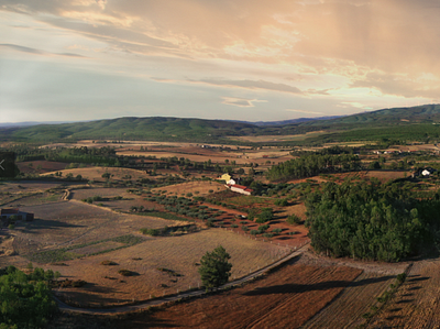 SunSet Beira Baixa aerial drone photography