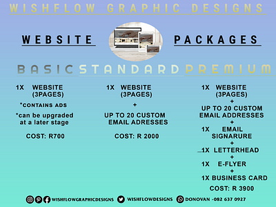 WishFlow Graphic Designs - E-Flyer/Web Design Packages